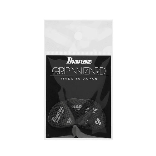 Ibanez PPA16HRGBK Grip Wizard Rubber Grip Heavy Polyacetal Plettro