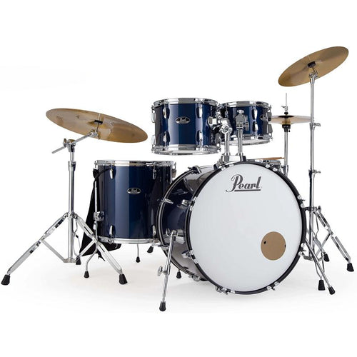 Pearl Roadshow RS525SBCC743 Royal Blue Metallic Batteria Acustica con 3 Piatti Sabian e Hardware