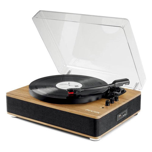 Fenton RP162LW Record Player HQ BT Light Wood Giradischi