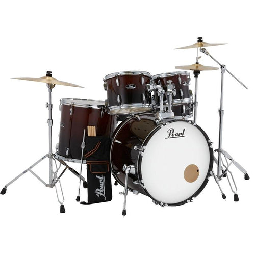 Pearl Roadshow RS525SBCC757 Garnet Fade Limited Edition Batteria Acustica con 3 Piatti Sabian e Hardware