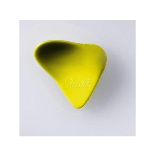 Plick The Pick Shark 09 mm Celluloide Giallo Zolfo Plettro per chitarra elettrica MADE IN ITALY