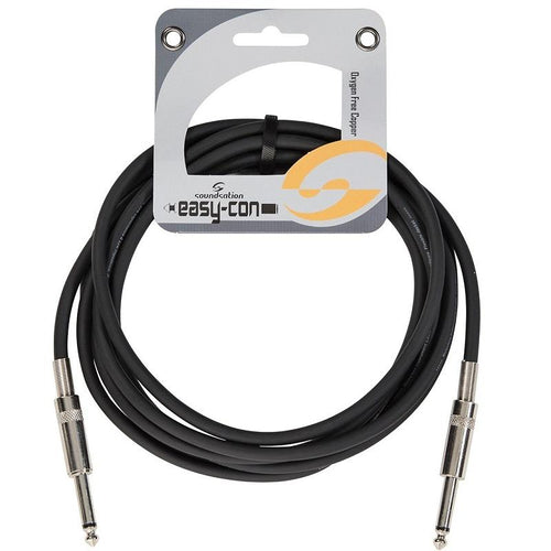 Soundsation EICJJ3BK Cavo strumenti sbilanciato 63mm Jack MONO 63mm Jack MONO 3mt