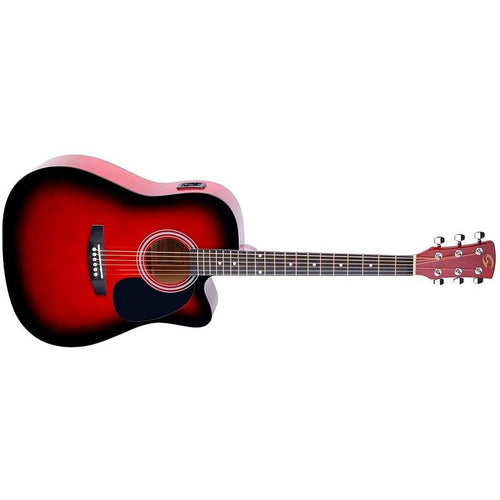 Soundsation YosemiteDNCERDS Red Sunburst Chitarra Acustica Elettrificata