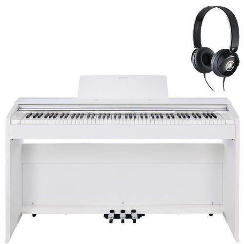 Casio Privia PX870 WH Bianco Opaco Pianoforte Digitale con Cuffie Yamaha in Omaggio
