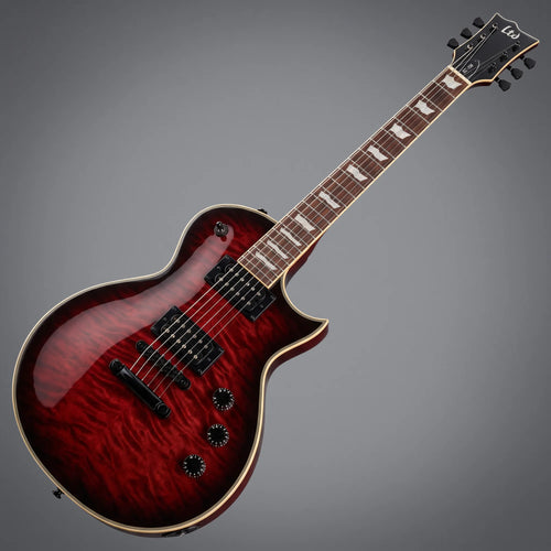 ESP Ltd EC256QM See Thru Black Cherry Sunburst