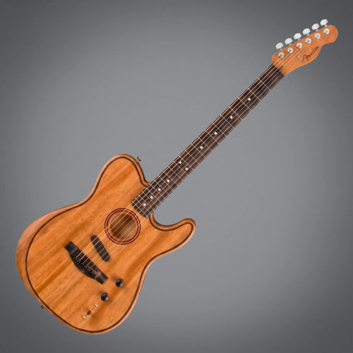 Fender American Acoustasonic Telecaster NAT MAH EB AllMahogany Natural