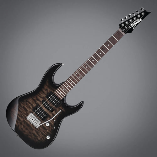Ibanez GIO GRX70QA TKS Transparent Black Sunburst