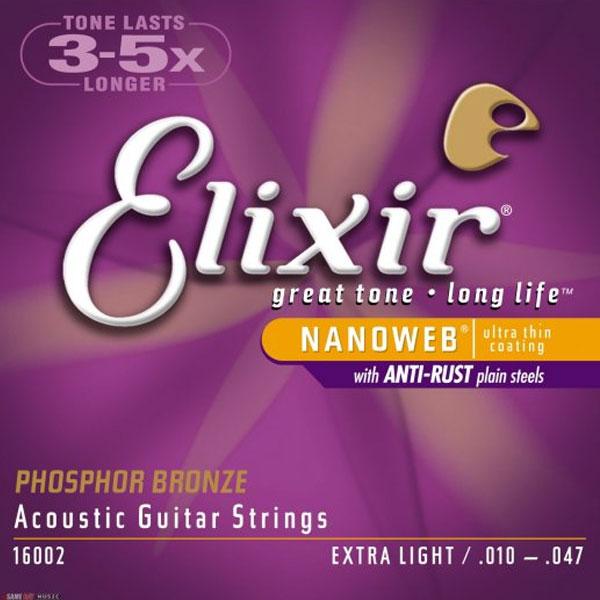 Elixir 16002 (10-47) Muta di corde per chitarra acustica