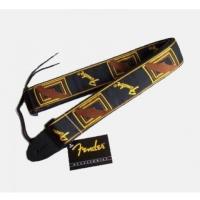 Fender STRAP Black Yellow Brown Tracolla _1