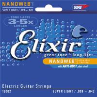 Elixir Nanoweb 12002 (09-42) Muta corde per chitarra elettrica