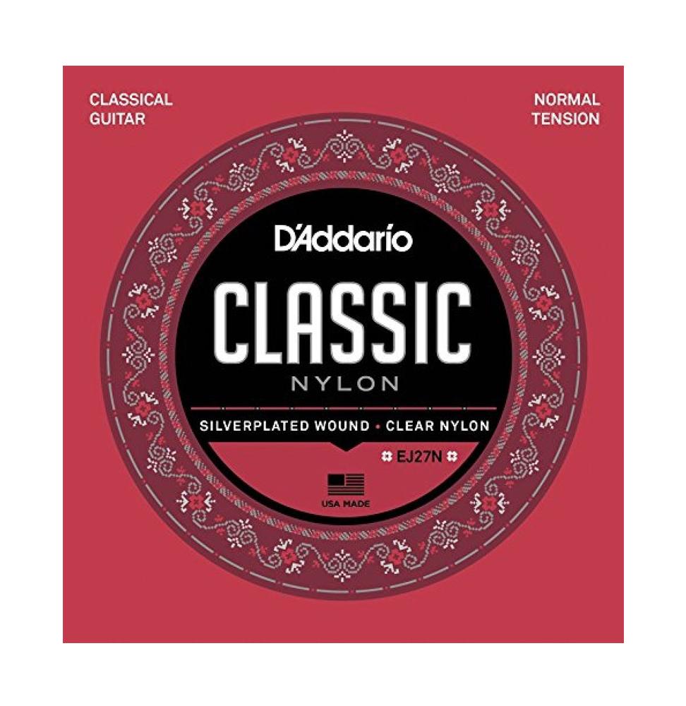 D'Addario Classic Nylon EJ27N Muta di corde per chitarra classica