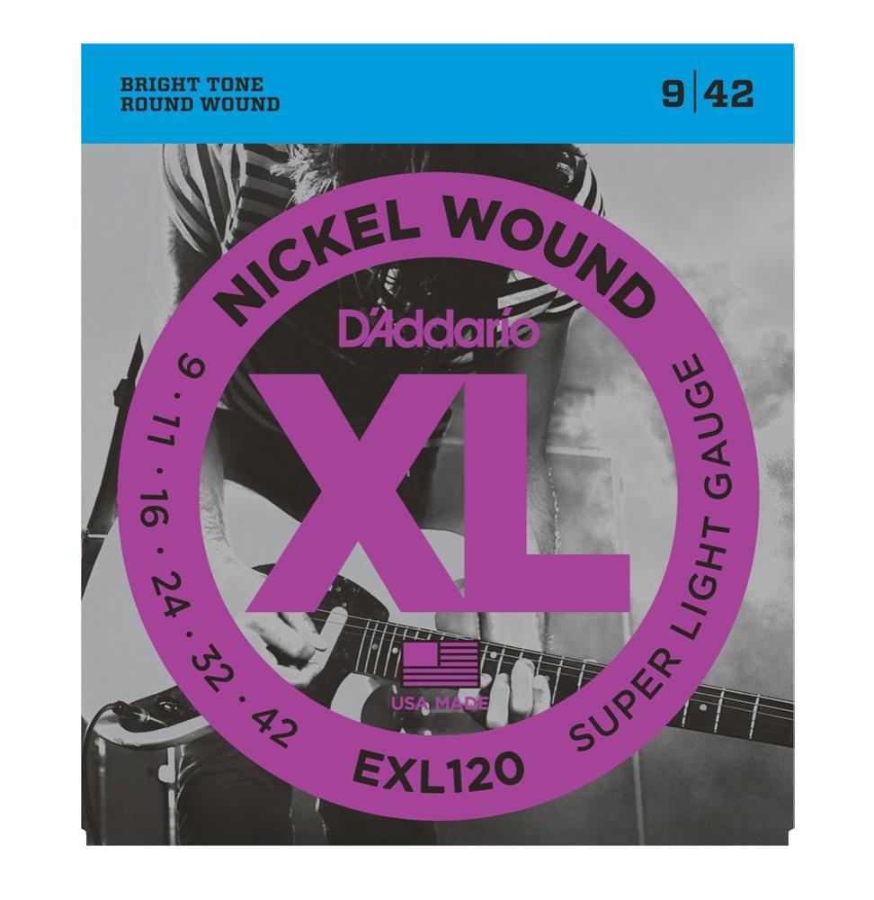 D'Addario EXL120 Super Light Muta di corde per chitarra elettrica