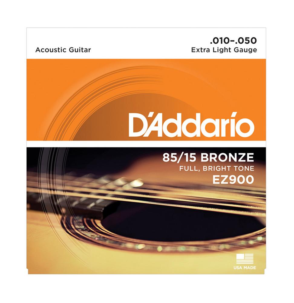 D'Addario EZ 900 Extra Light Muta di Corde per chitarra acustica