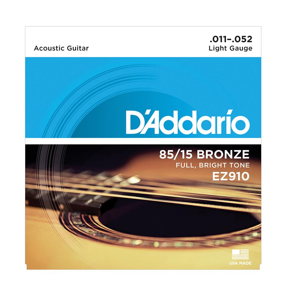 D'Addario EZ 910 Light Muta di corde per chitarra acustica