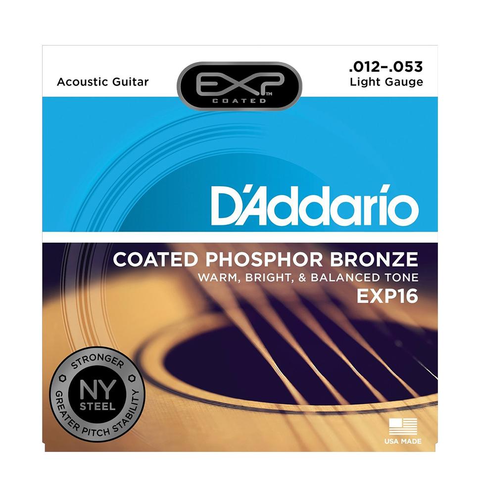 D'Addario EXP 16 Light Muta di corde per chitarra acustica 