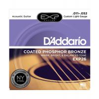 D'Addario EXP 26 Custom Light Muta di corde per chitarra acustica