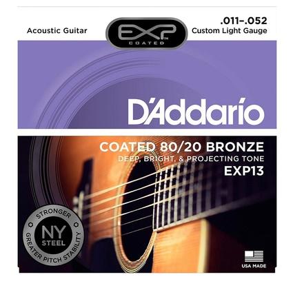 D'Addario EXP 13 Custom Light Muta di corde per chitarra acustica