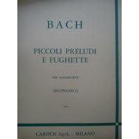 BACH Piccoli preludi e fughette (Buonamici) - Carish