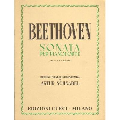 Beethoven Sonata per pianoforte Op. 49 n. 1 in Sol min. Edizione Tecnico-interpretativa EDIZIONE CURCI