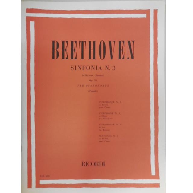 Beethoven Sinfonia n. 3 in Mi Bem. (eroica) Op. 55 per Pianoforte (Pozzoli) Ricordi