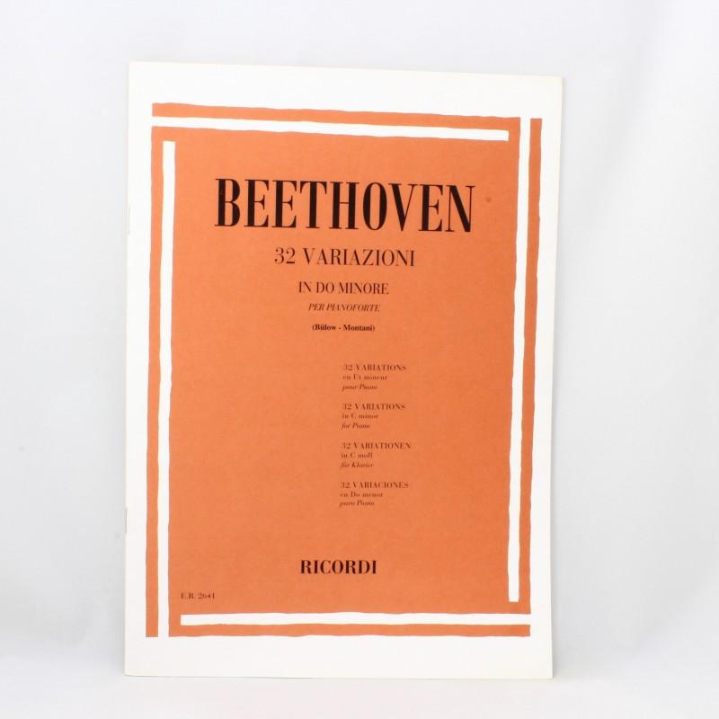 Beethoven 32 Variazioni in do minore per pianoforte (Bulow-Montani) - RICORDI