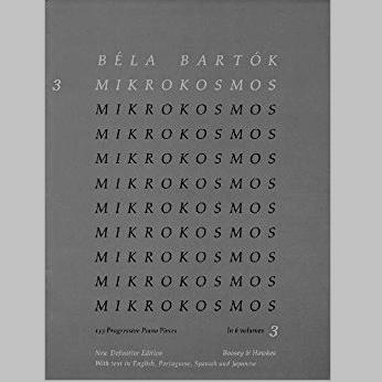 Bela Bartok Mikrokosmos 3, 153 Progressive Piano Pieces In 6 volumes (3)