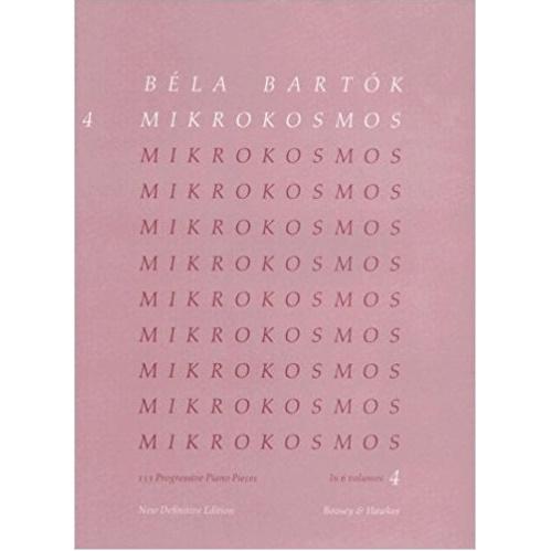 Bela Bartok Mikrokosmos 4, 153 Progressive Piano Pieces In 6 volumes (4)