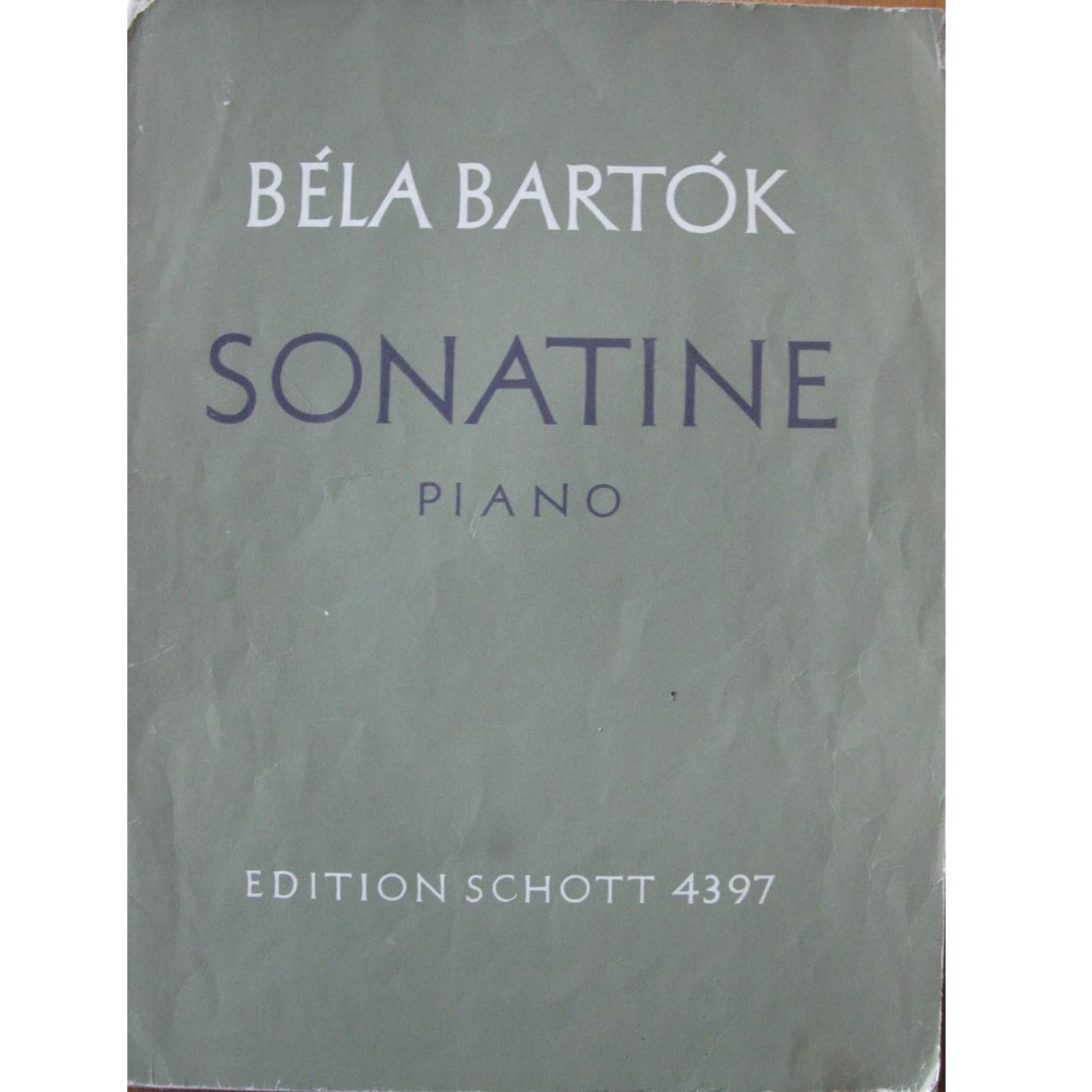 Bela Bartok Sonatine Piano - SCHOTT