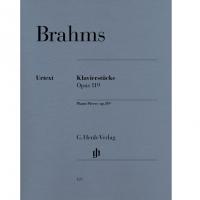 Brahms Klavierstiicke Opus 119 Urtext - Verlag