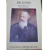 Brahms Balladen Op. 10 Piano solo Universal Edition NO. 2258