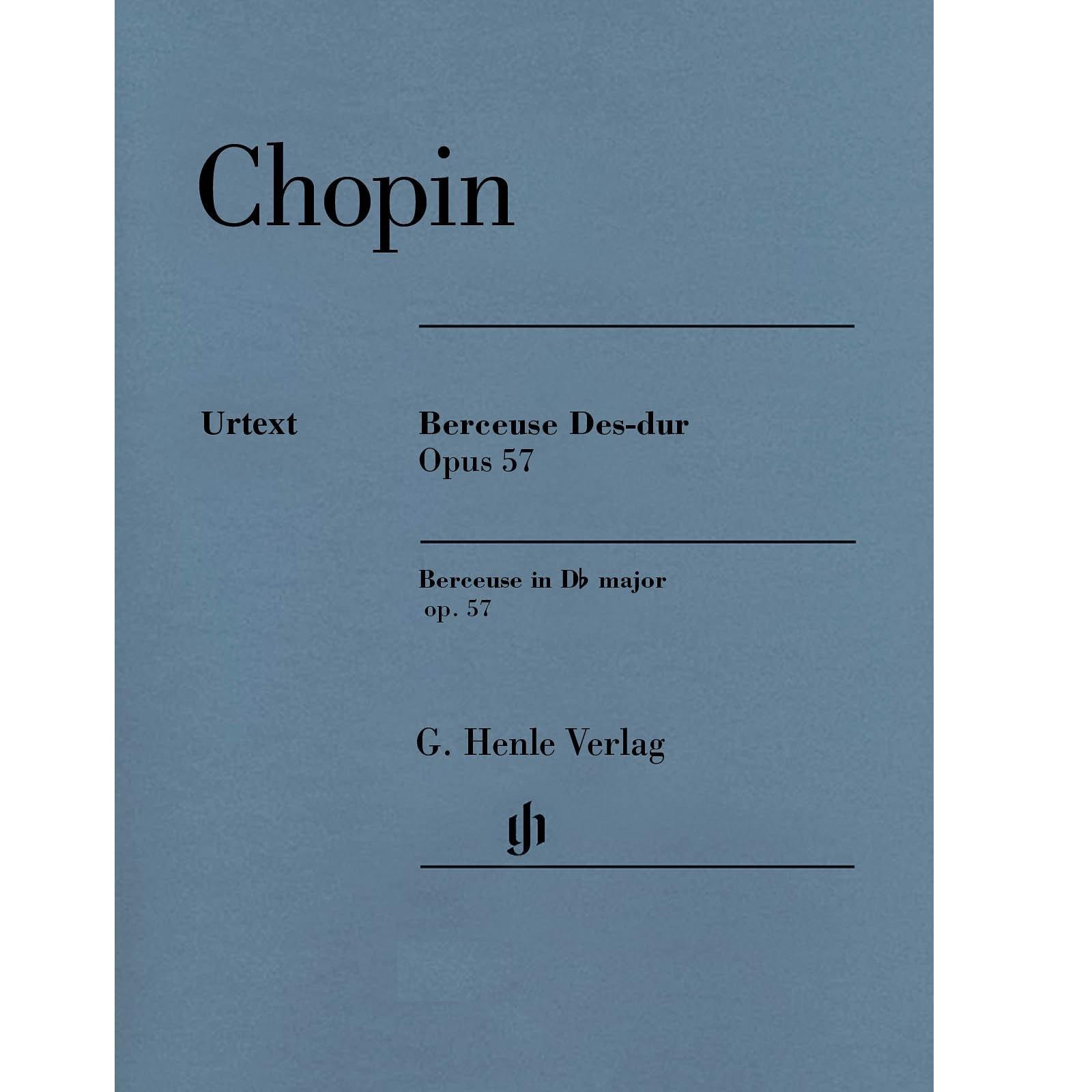 Chopin Berceuse Des-Dur Opus 57 Urtext - Verlag