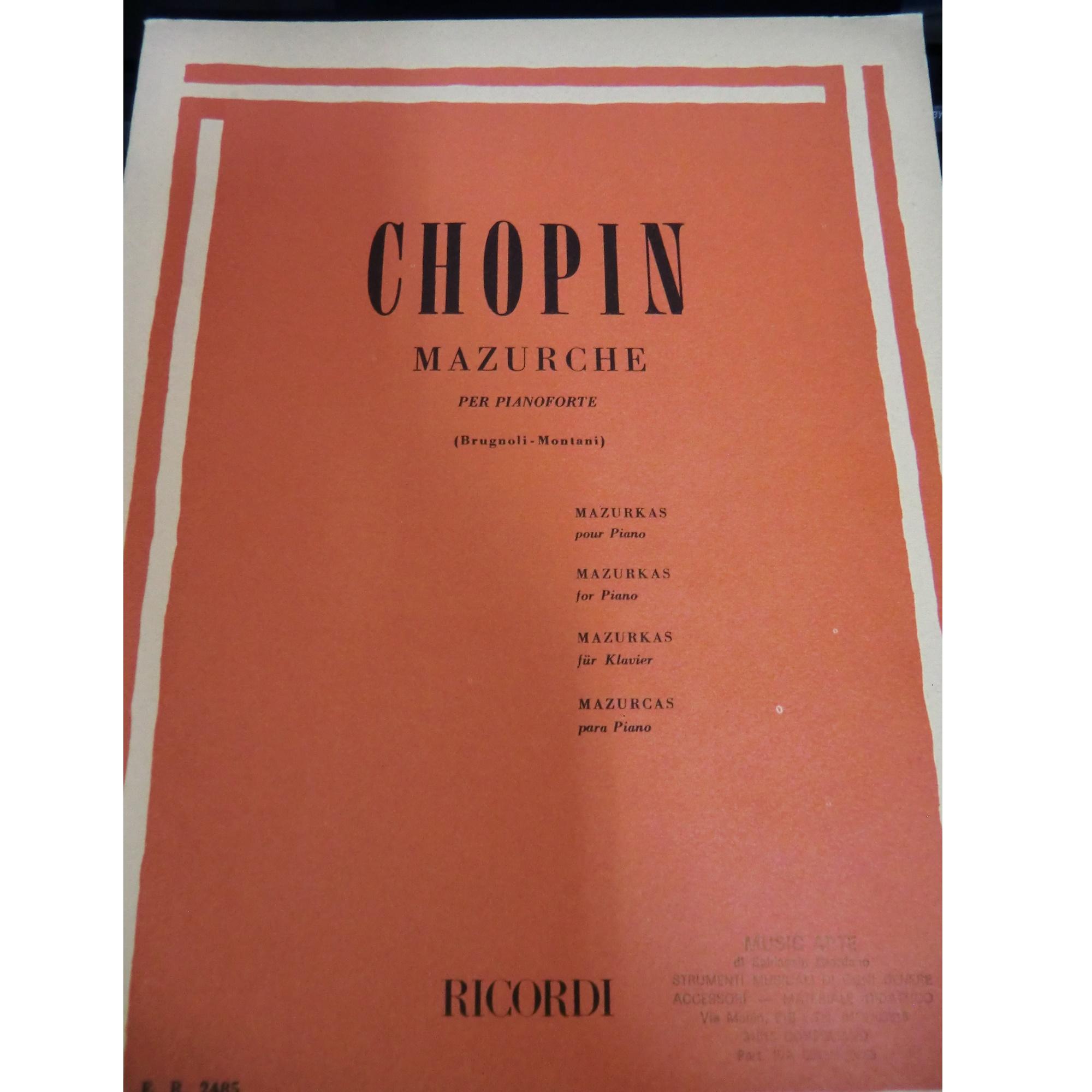 Chopin Mazurche per pianoforte (Brugnoli-Montani) - Ricordi