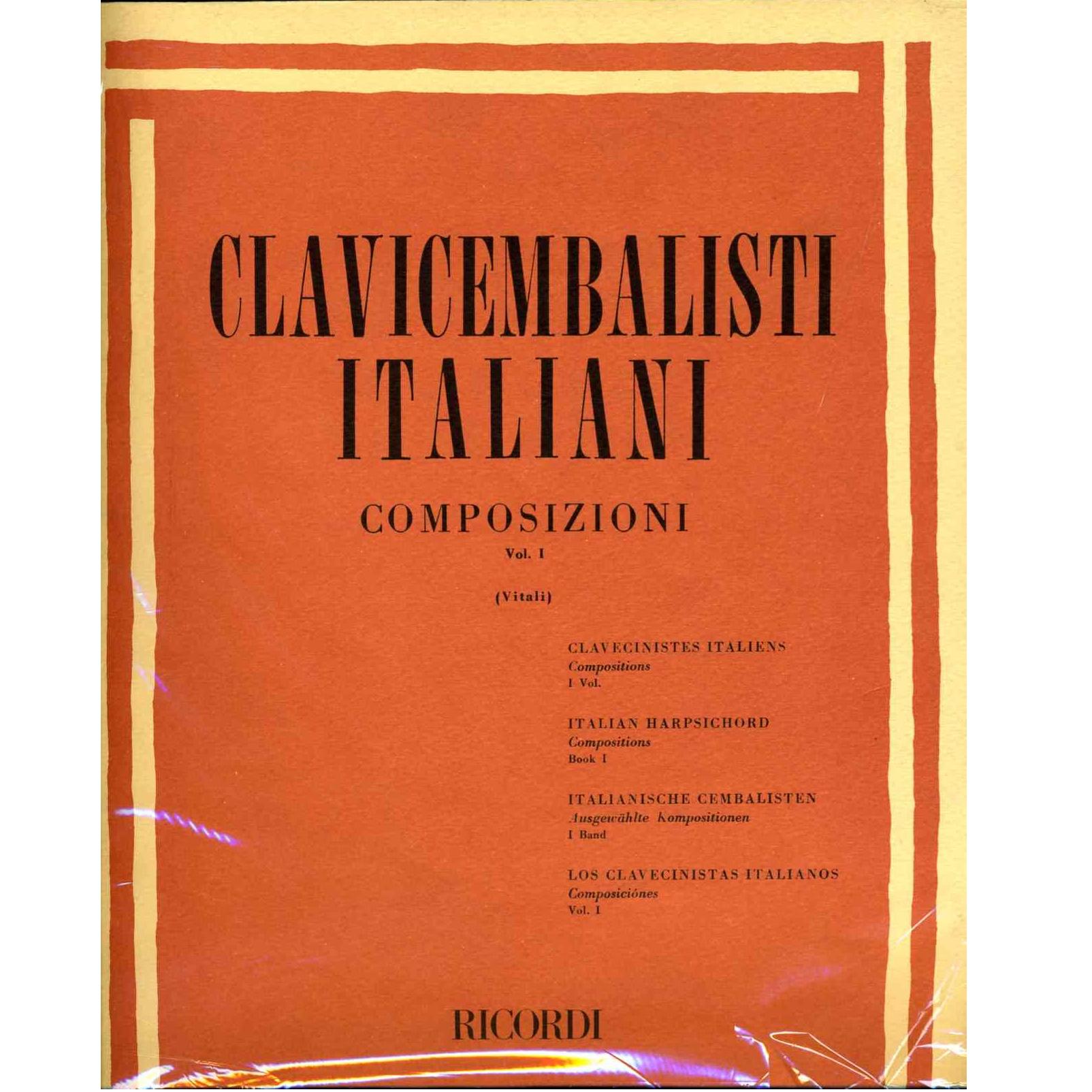Clavicembalisti Italiani COMPOSIZIONI Vol. 1 (Vitali) - Ricordi