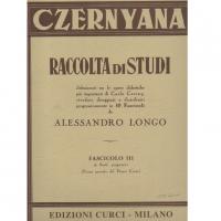 Czernyana Raccolta di studi (Longo) Fascicolo III 25 Studi progressivi (Primo periodo del Primo Corso) - Edizioni Curci Milano