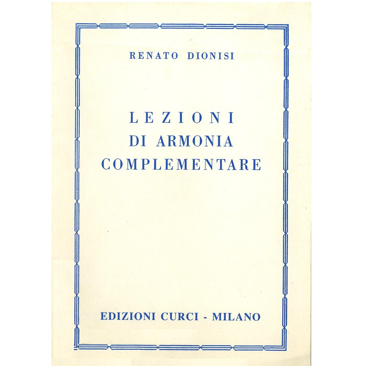 Dionisi Lezioni di armonia complementare - Edizione Curci Milano