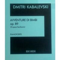 Kabalevski AVVENTURE DI BIMBI op. 89 35 pezzi facilissimi PIANOFORTE - Ricordi_1