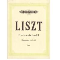 Liszt Klavierwerke Band II Rhapsodien Nr 9 - 16 (Sauer)