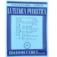 Longo La tecnica pianistica IV - Edizioni Curci Milano