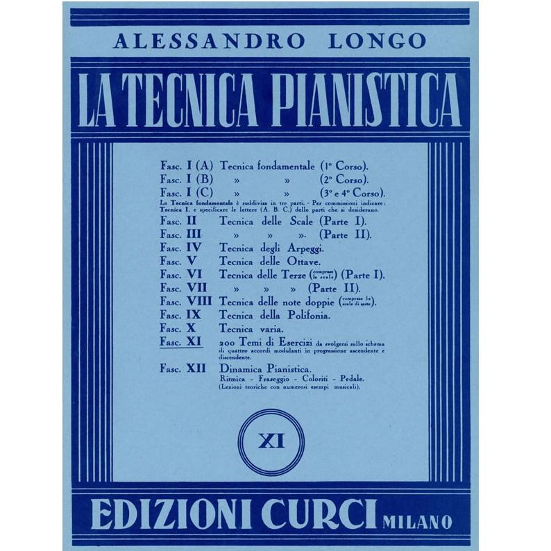 Longo La tecnica pianistica XI - Edizioni Curci Milano