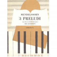 Mendelssohn 3 Preludi op. 104 per pianoforte - Ricordi_1