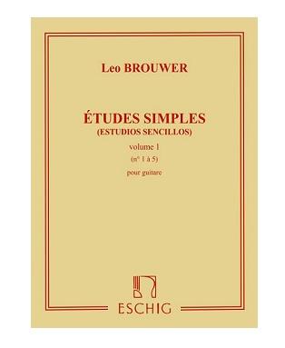 Brouwer Leo - Estudios sencillos volume 1 - Eschig