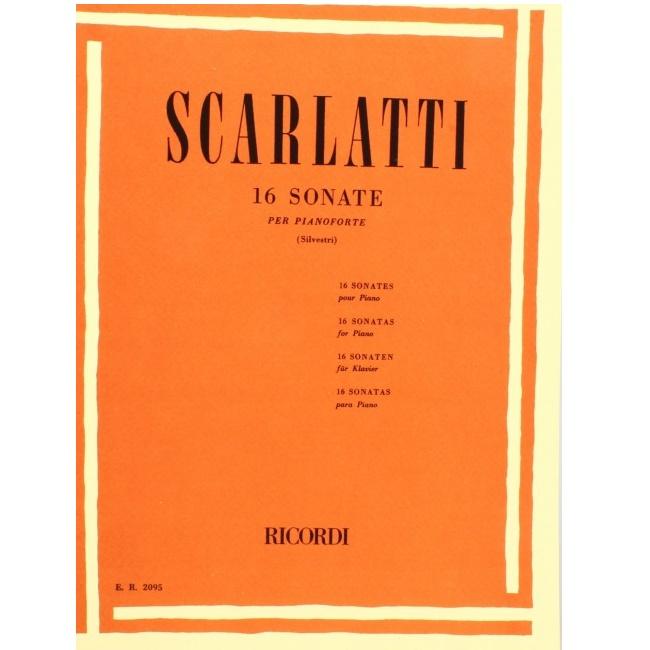 Scarlatti 16 Sonate per pianoforte (Silvestri) - Ricordi 