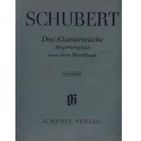Schubert Drei Klavierstucke Impromptus aus dem Nachlass Urtext Verlag