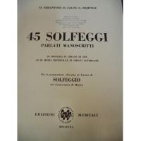Serantoni Zagni Bartoli - 45 Solfeggi parlati manoscritti - Edizioni Musicali Bologna 