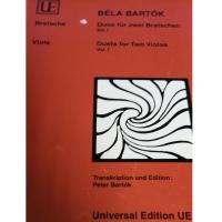 Bela Bartok Viola Duets for two Violas Vol. I - Universal Edition _1