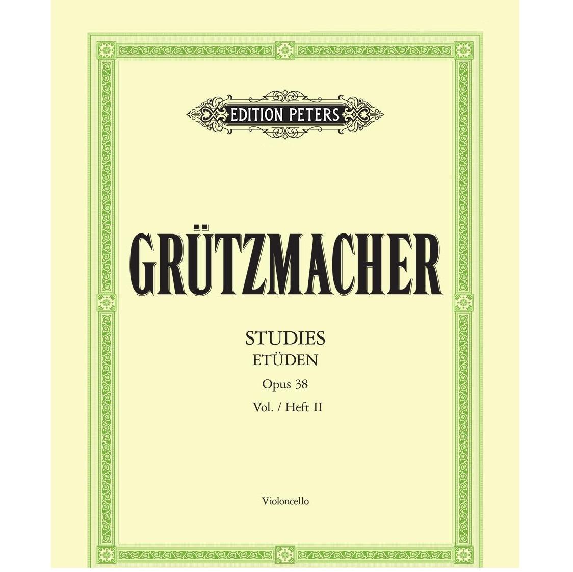Grutzmacher Etuden Studies Opus 38 vol.II Violoncello - Edition Peters
