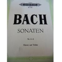 Bach Sonaten Nr 4-6 Klavier und Violine - Edition Peters 