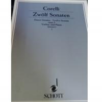 Corelli Zwolf Sonaten Twelve Sonatas opus 5 Violine und Piano (Jensen) I - Schoot_1