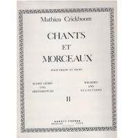 Crickboom Chants et morceaux pour violon et piano II - Schott Freres