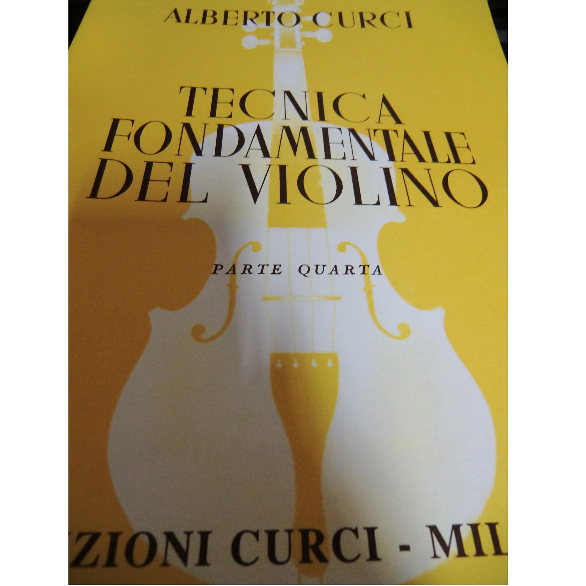 Curci Tecnica fondamentale del violino Parte Quarta - Edizioni Curci Milano